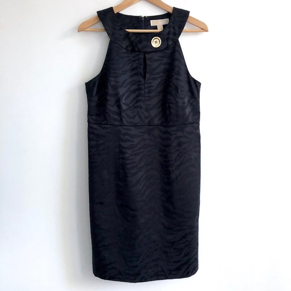 MICHAEL KORS Party Cocktail Sheath Dress Navy Sz 6